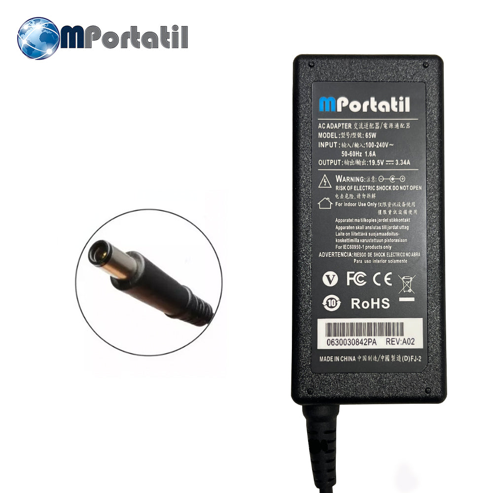 Cargador Para Dell 19,5V - 3,34a Plug 7.4x5.0_venta_de_repuestos_para_notebook