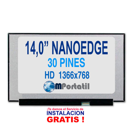 Pantalla Notebook NanoEdge 14.0 HD 30 Pines Sin Brackets