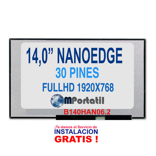 Pantalla 14,0″ NanoEdge Full Hd 30pin Mini Inverter