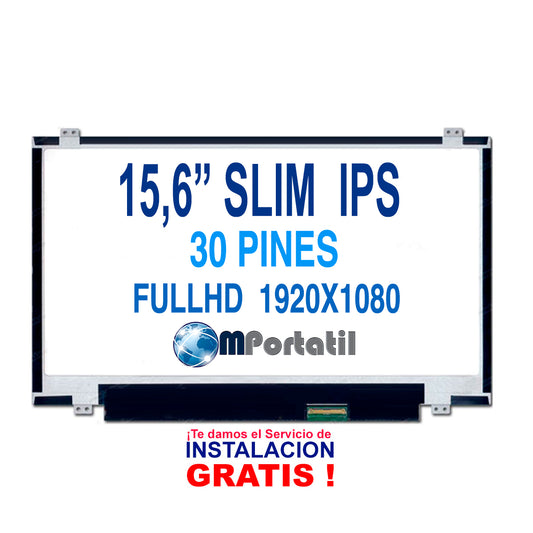 Pantalla Notebook 15,6 Full Hd IPS 30pin Slim