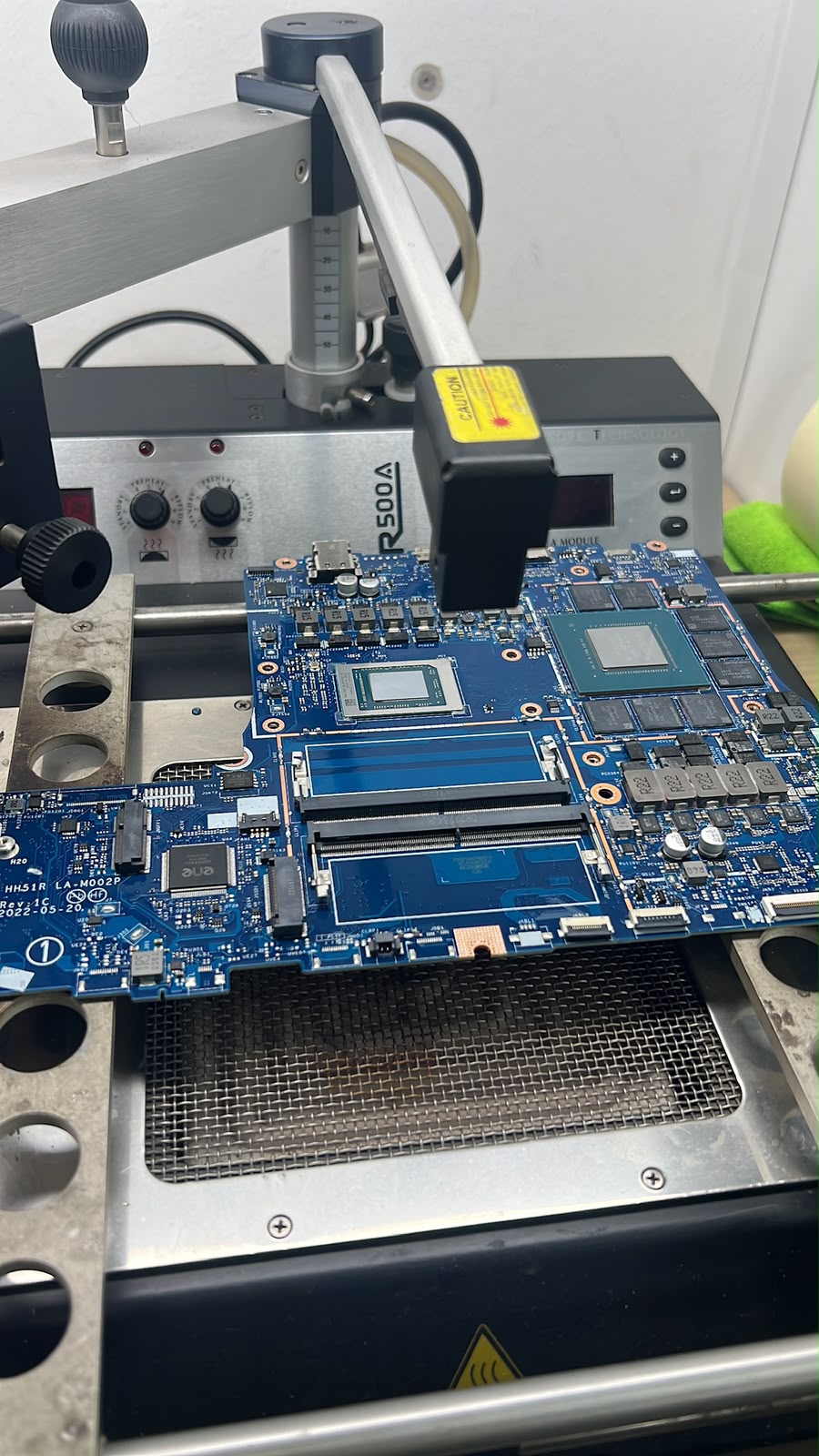 Estación ERSA de retrabajo BGA de tecnología alemana con curva de calor controlada