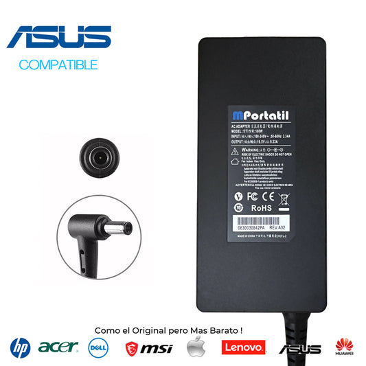 Cargador Para Asus 19,5V - 9,23a Plug 6.0x3.7