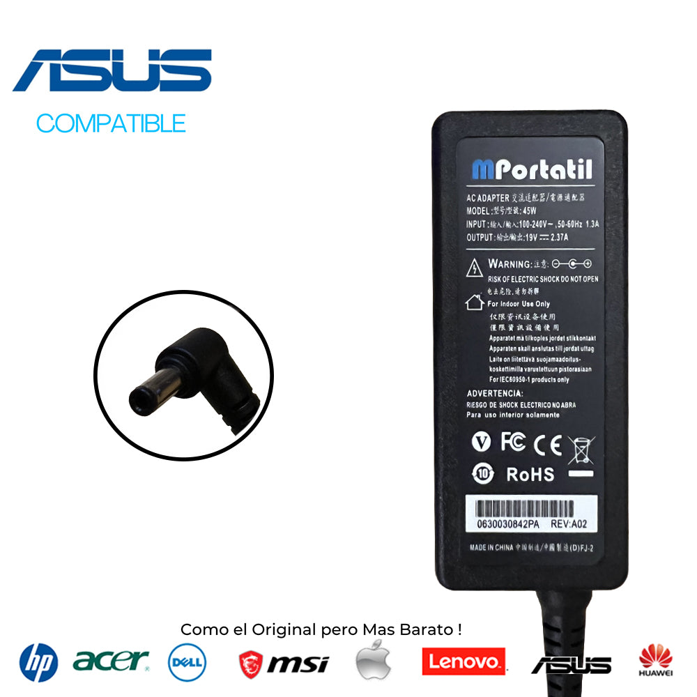 Cargador Para Asus 19V - 2,37a Plug 5.5x2.5