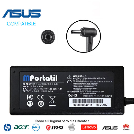 Cargador Para Asus 19V - 3,42a Plug 4.5x3.0