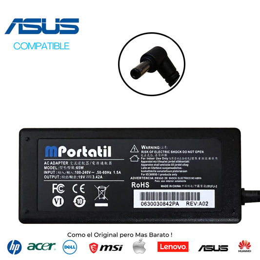 Cargador Para Asus 19V - 3,42a Plug 5.5x2.5