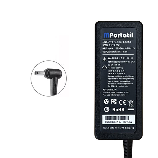 Cargador Para Asus 19V - 1,7a Plug 4.0x1.35