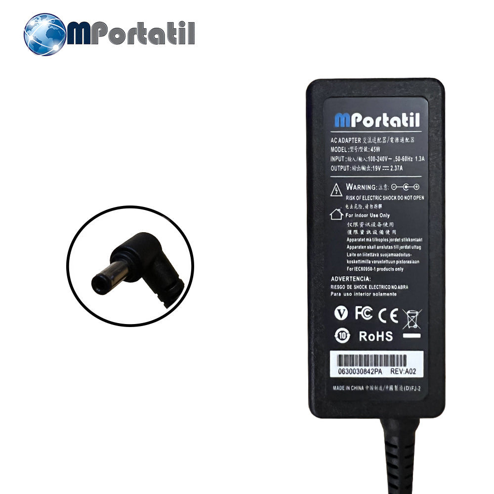 Cargador Para Asus 19V - 2,37a Plug 5.5x2.5_venta_de_repuestos_para_notebook