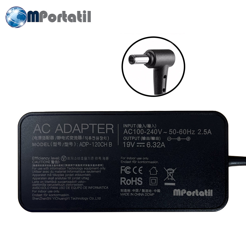 Cargador Para Asus 19V - 6,32a Plug 5.5x2.5_venta_de_repuestos_para_notebook