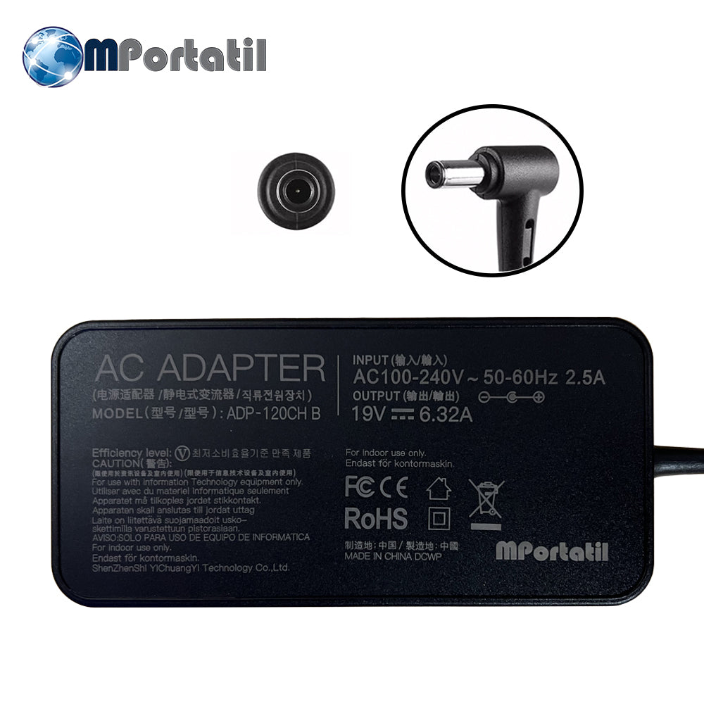 Cargador Para Asus 19V - 6,32a Plug 6.0x3.7_venta_de_repuestos_para_notebook