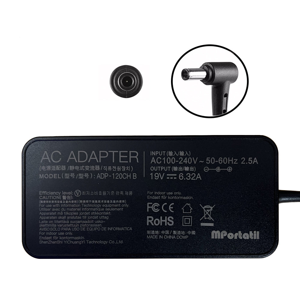 Cargador Para Asus 19V - 6,32a Plug 6.0x3.7_venta_de_repuestos_para_notebook
