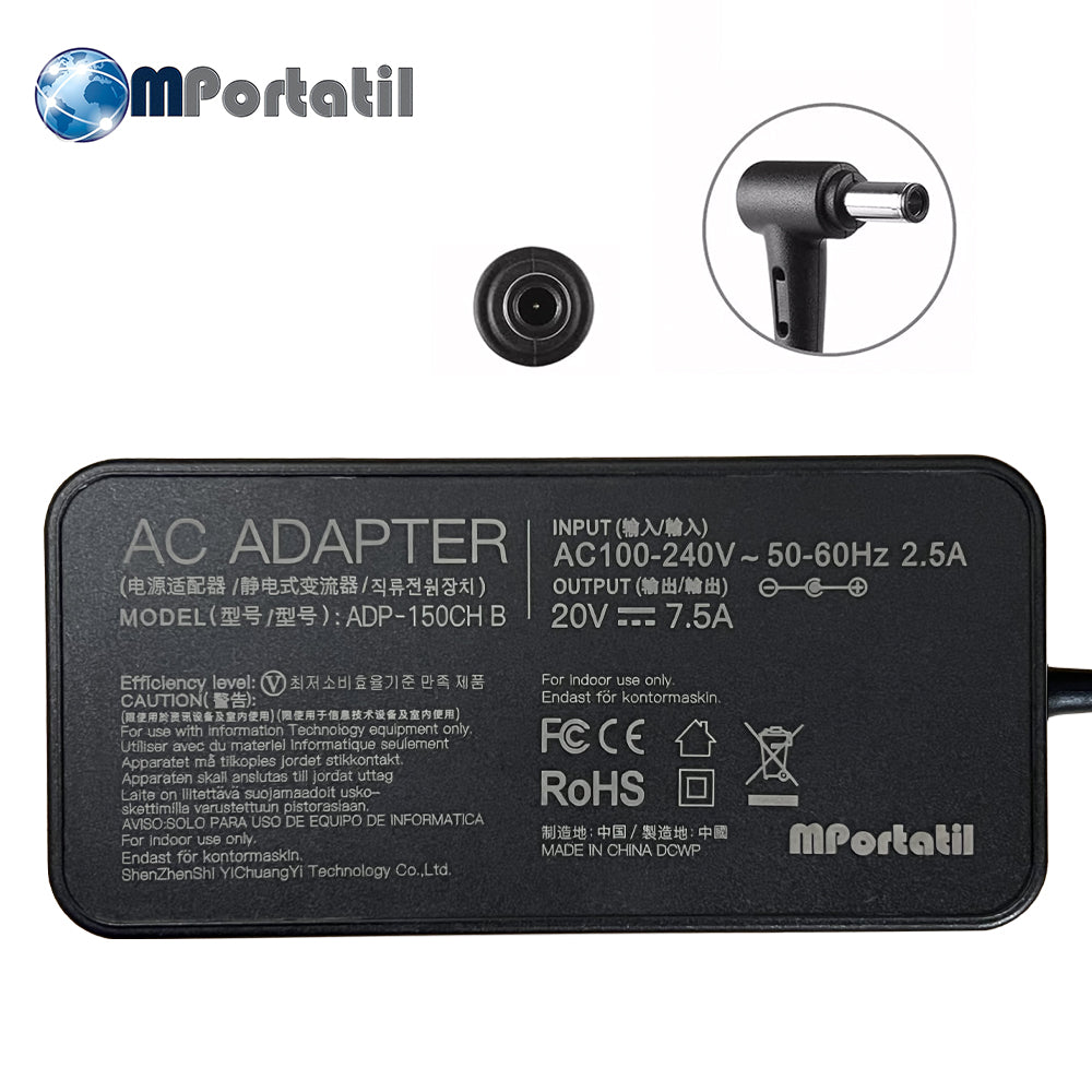 Cargador Para Asus 20V - 7,5a Plug 6.0x3.7_venta_de_repuestos_para_notebook
