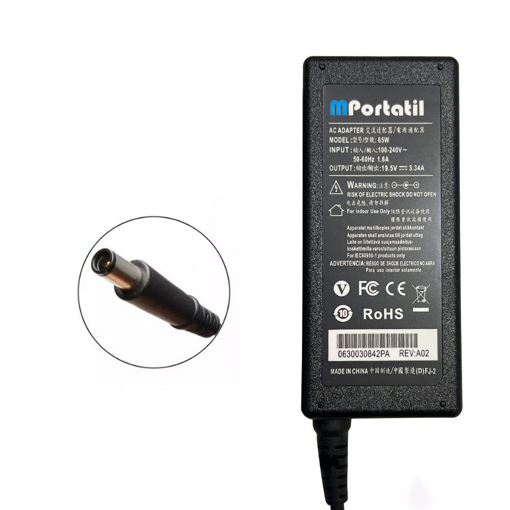 Cargador Para Dell 19,5V - 3,34a Plug 7.4x5.0_venta_de_repuestos_para_notebook