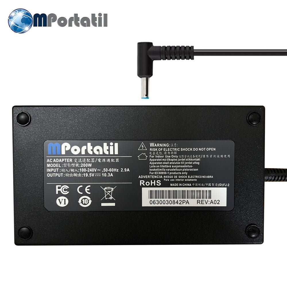 Cargador Para Hp 19,5V - 10,3a Plug 4.5x3.0 200w_venta_de_repuestos_para_notebook