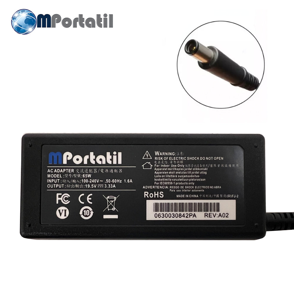 Cargador Para Hp 19,5V - 3,33a Plug 7.4x5.0_venta_de_repuestos_para_notebook