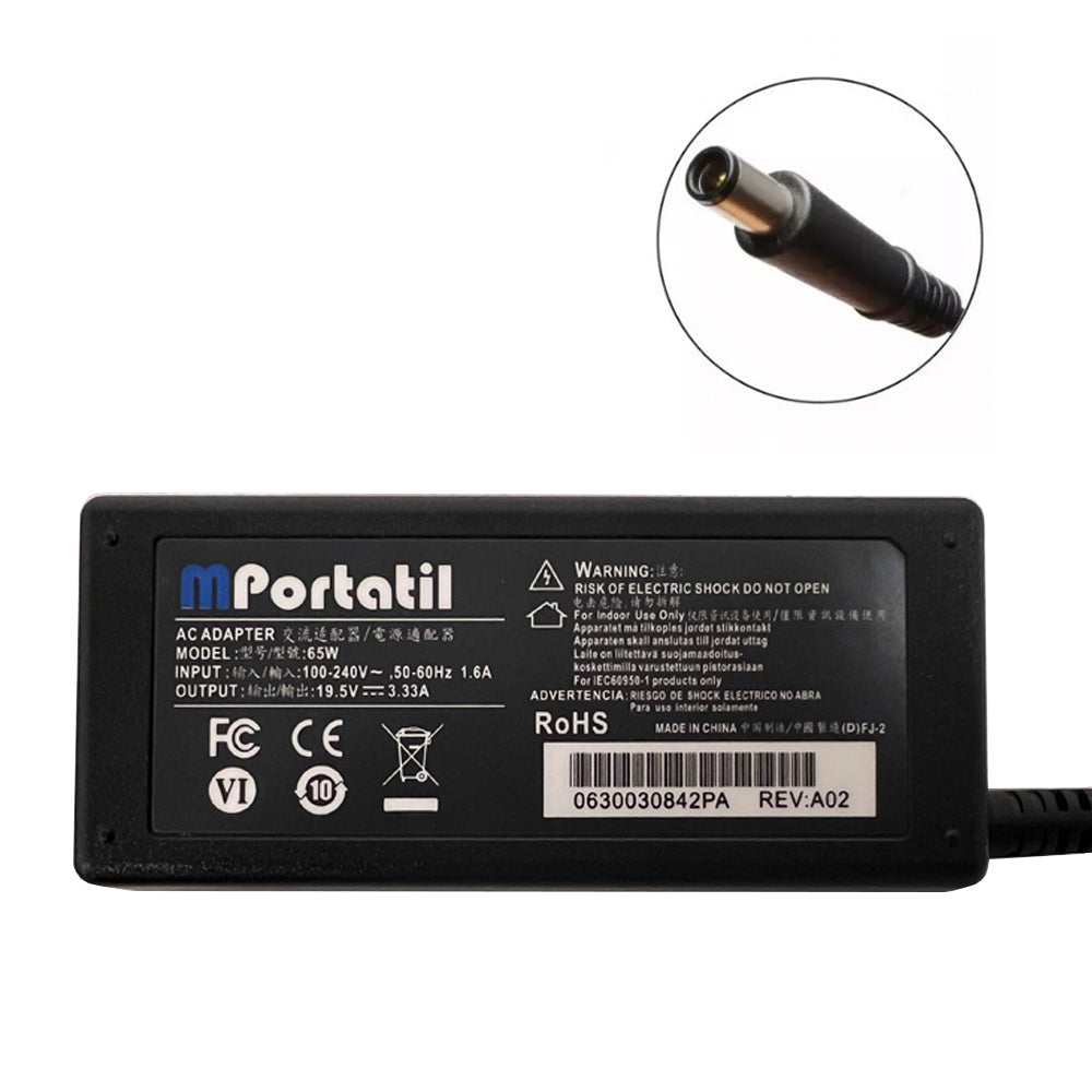 Cargador Para Hp 19,5V - 3,33a Plug 7.4x5.0_venta_de_repuestos_para_notebook
