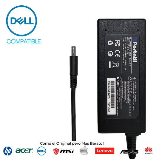 Cargador Para Dell 19,5V - 2,31a Plug 4.5x3.0