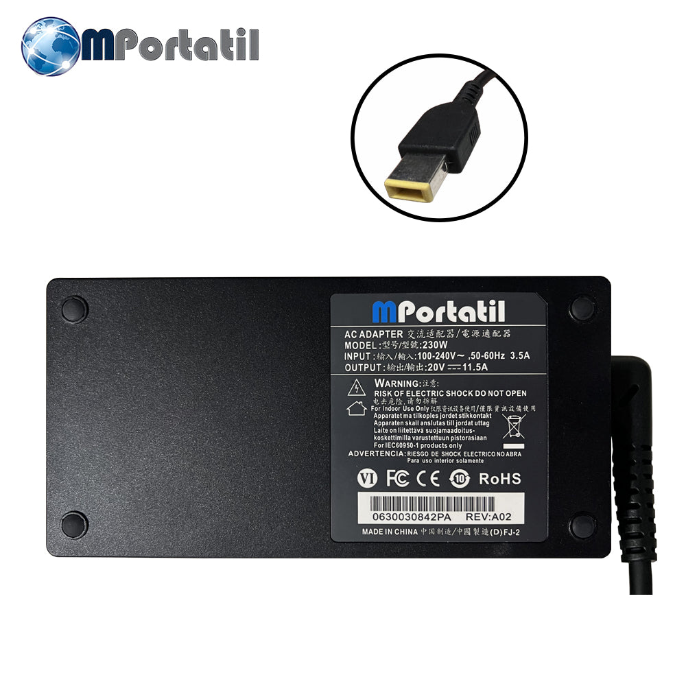 Cargador Para Lenovo 20V - 11,5a Plug USB TIP_venta_de_repuestos_para_notebook