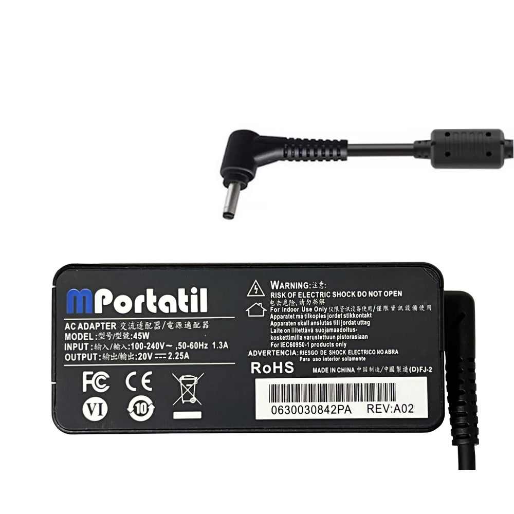 Cargador Para Lenovo 20V - 2,25a Plug 4.0x1.7_venta_de_repuestos_para_notebook