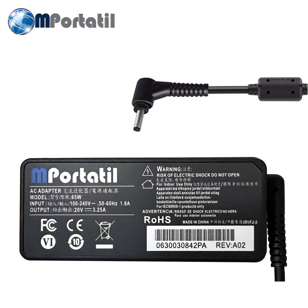 Cargador Para Lenovo 20V - 3,25a Plug 4.0x1.7_venta_de_repuestos_para_notebook