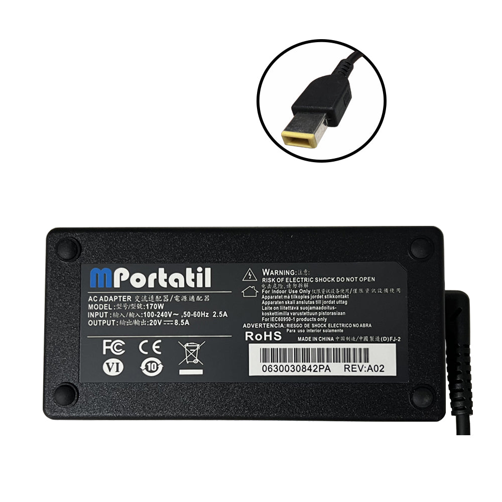 Cargador Para Lenovo 20V - 8,5a Plug USB TIP_venta_de_repuestos_para_notebook