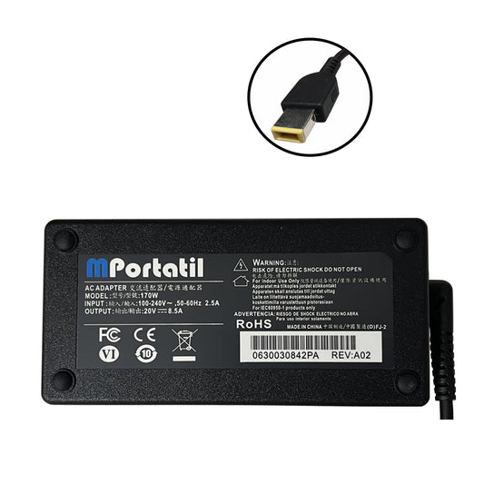 Cargador Para Lenovo 20V - 8,5a Plug USB TIP_venta_de_repuestos_para_notebook