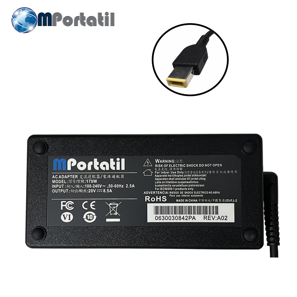 Cargador Para Lenovo 20V - 8,5a Plug USB TIP_venta_de_repuestos_para_notebook