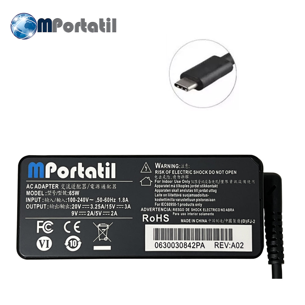 Cargador Para Lenovo 20V 65Watt Plug USB-C_venta_de_repuestos_para_notebook