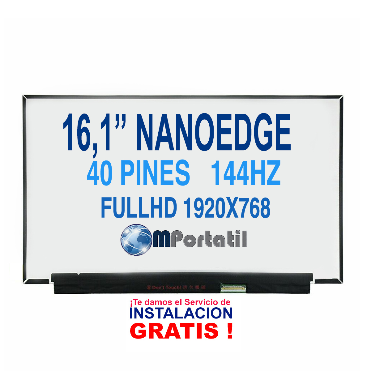 Pantalla NanoEdge 16,1 Full Hd IPS 40pin 144hz